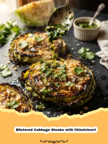 The Ultimate Blistered Cabbage Steaks with Vibrant Chimichurri