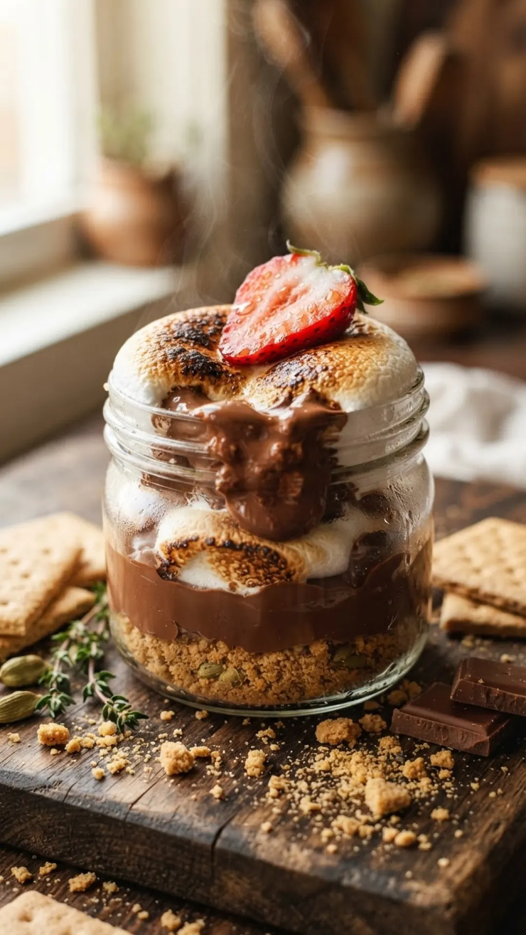 The Ultimate Cardamom S'mores Layered Dessert Pots: A Cozy Twist on a Classic! 4 Cardamom S'mores Layered Dessert Pots Preparation