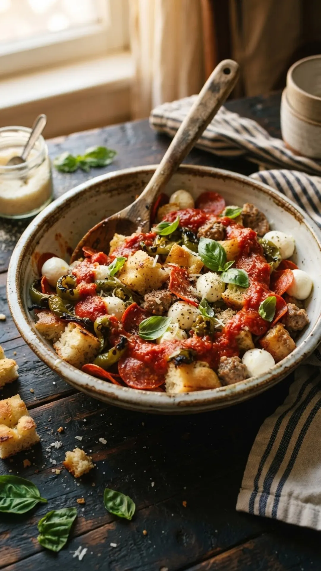 The Unexpected Delight: Introducing Chicago Deep-Dish Panzanella Salad! 4 Chicago Deep-Dish Panzanella Salad Preparation
