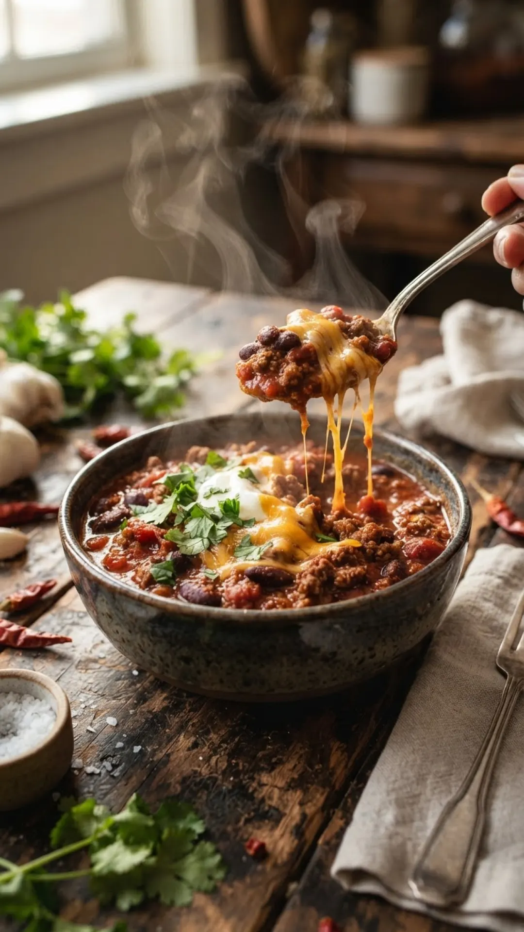 Classic Hearty Crockpot Chili Preparation