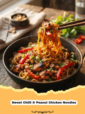 Deliciously Quick Sweet Chilli & Peanut Chicken Noodles 7 Deliciously Quick Sweet Chilli & Peanut Chicken Noodles