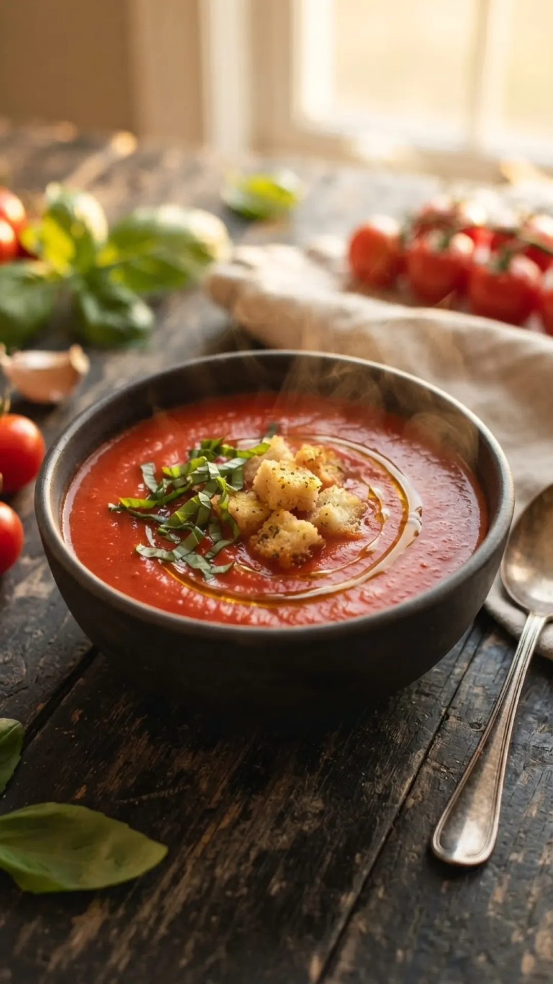 My Family's Favorite Creamy Tomato Basil Soup Recipe 4 Creamy Tomato Basil Soup Preparation