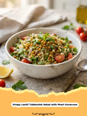 The Ultimate Crispy Lentil Tabbouleh Salad with Pearl Couscous 8 The Ultimate Crispy Lentil Tabbouleh Salad with Pearl Couscous