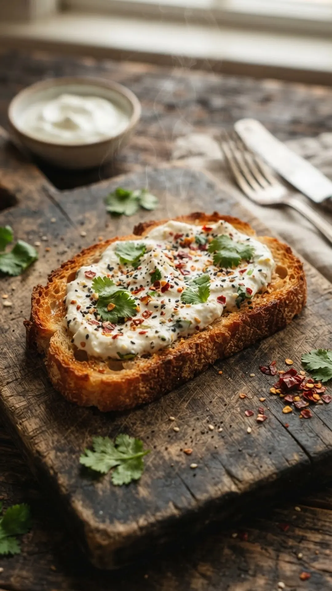 Dahi Toast (Baked Spiced Yogurt Bread) Preparation