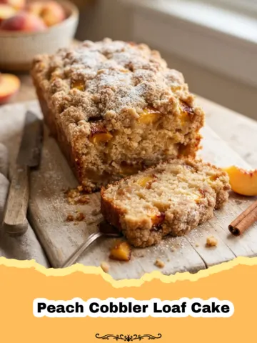 The Ultimate Comfort: Peach Cobbler Loaf Cake – A Taste of Southern Sunshine! 3 The Ultimate Comfort: Peach Cobbler Loaf Cake – A Taste of Southern Sunshine!