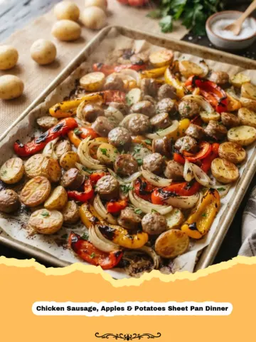 Cozy & Convenient: The Ultimate Chicken Sausage, Apples & Potatoes Sheet Pan Dinner 5 Cozy & Convenient: The Ultimate Chicken Sausage, Apples & Potatoes Sheet Pan Dinner