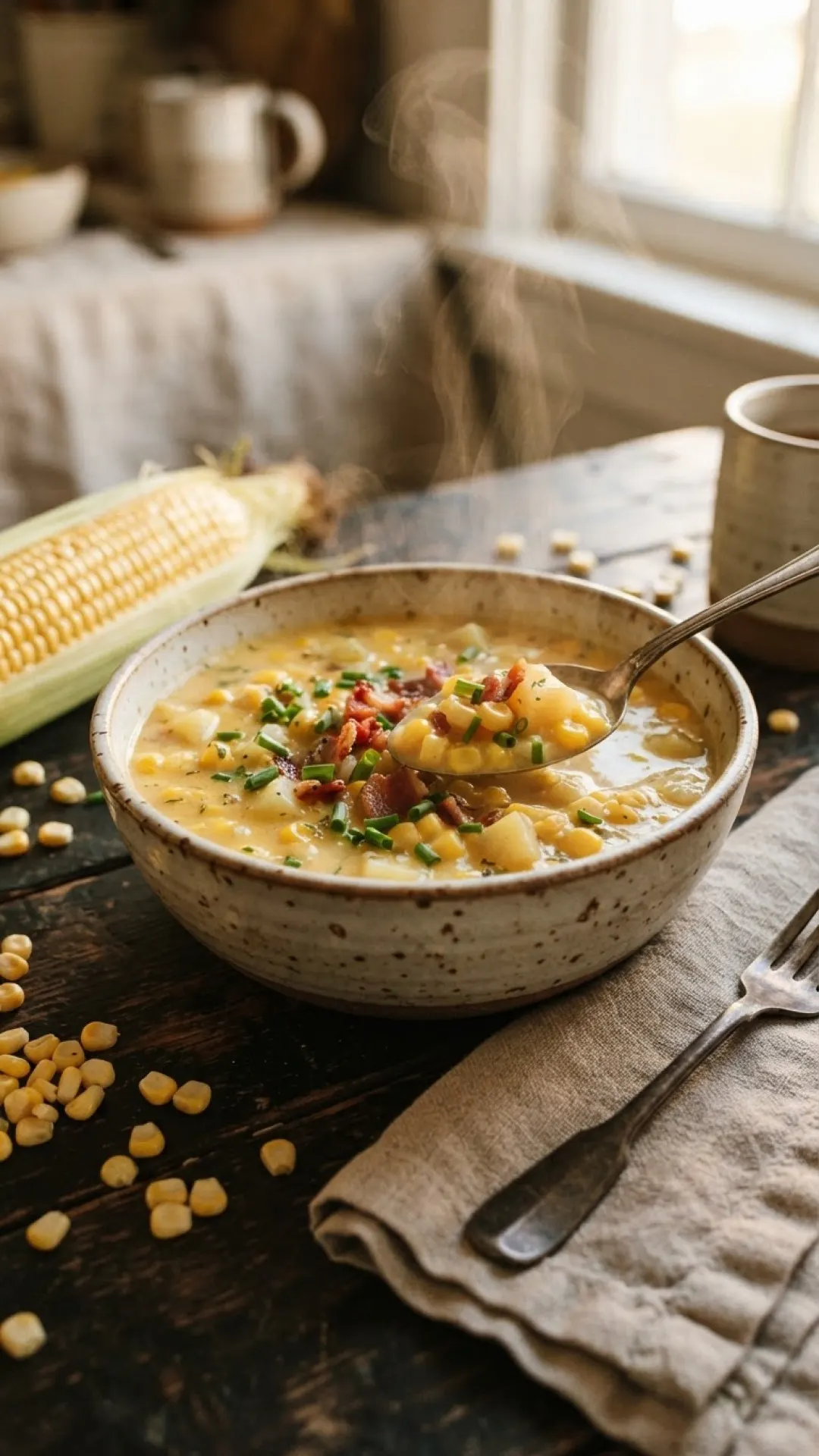 Easy Creamy Corn Chowder Preparation