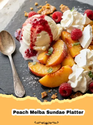 The Ultimate Peach Melba Sundae Platter: A Summer Dream Dessert