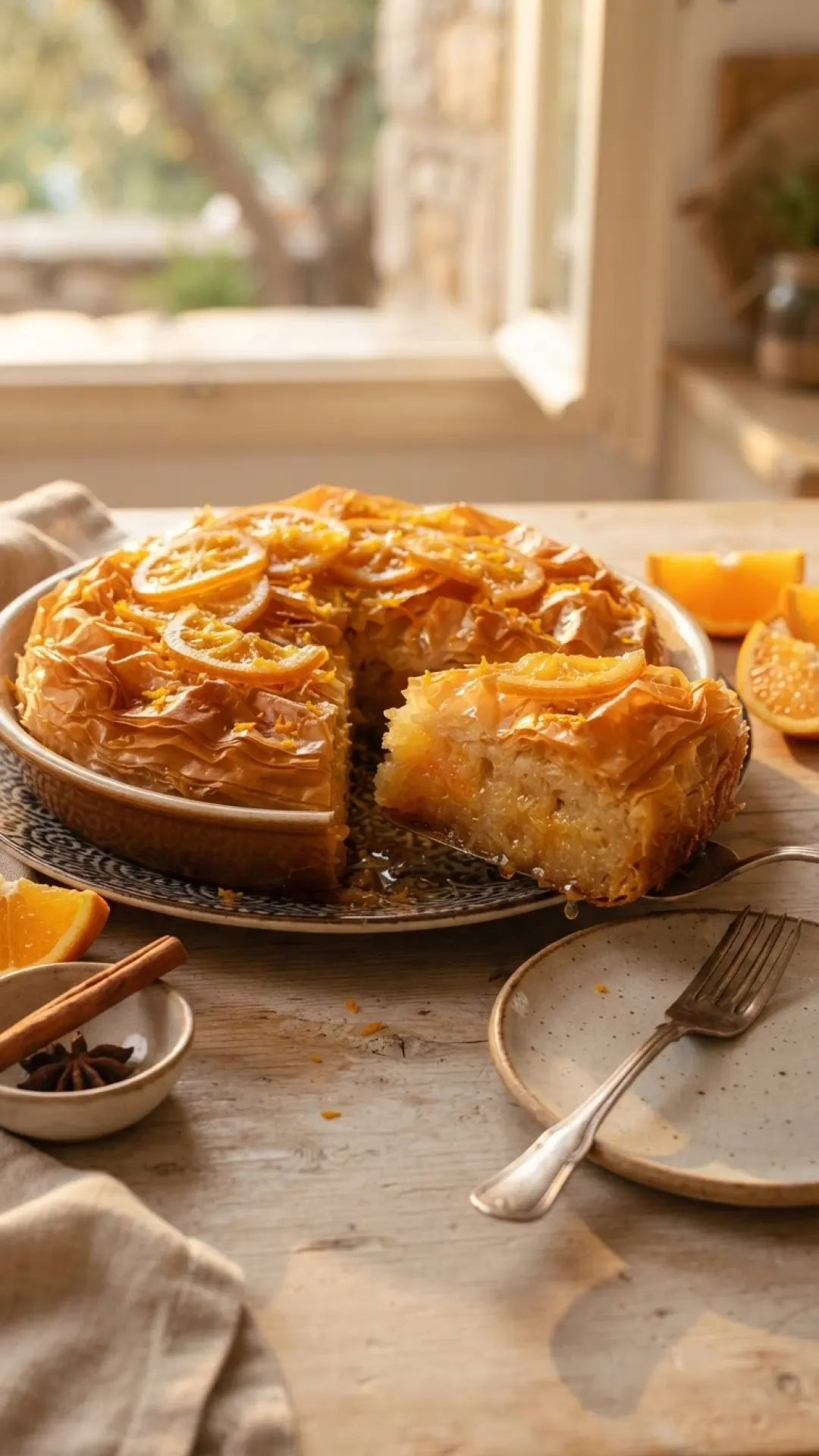 The Golden Glow: My Authentic Greek Portokalopita (Orange Phyllo Cake) Recipe 4 Greek Portokalopita (Orange Phyllo Cake) Preparation