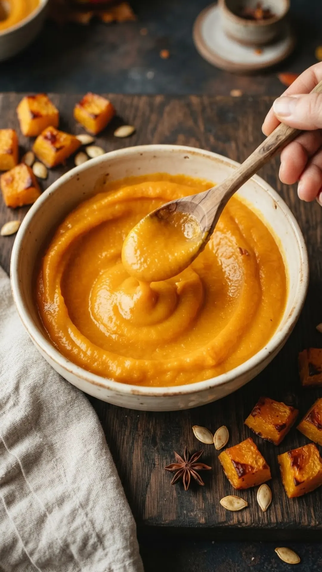 Homemade Pumpkin Puree Preparation