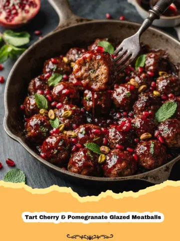 Sweet, Tangy, and Irresistible: Tart Cherry & Pomegranate Glazed Meatballs! 12 Sweet, Tangy, and Irresistible: Tart Cherry & Pomegranate Glazed Meatballs!