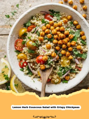 Vibrant Lemon Herb Couscous Salad with Crispy Chickpeas 18 Vibrant Lemon Herb Couscous Salad with Crispy Chickpeas