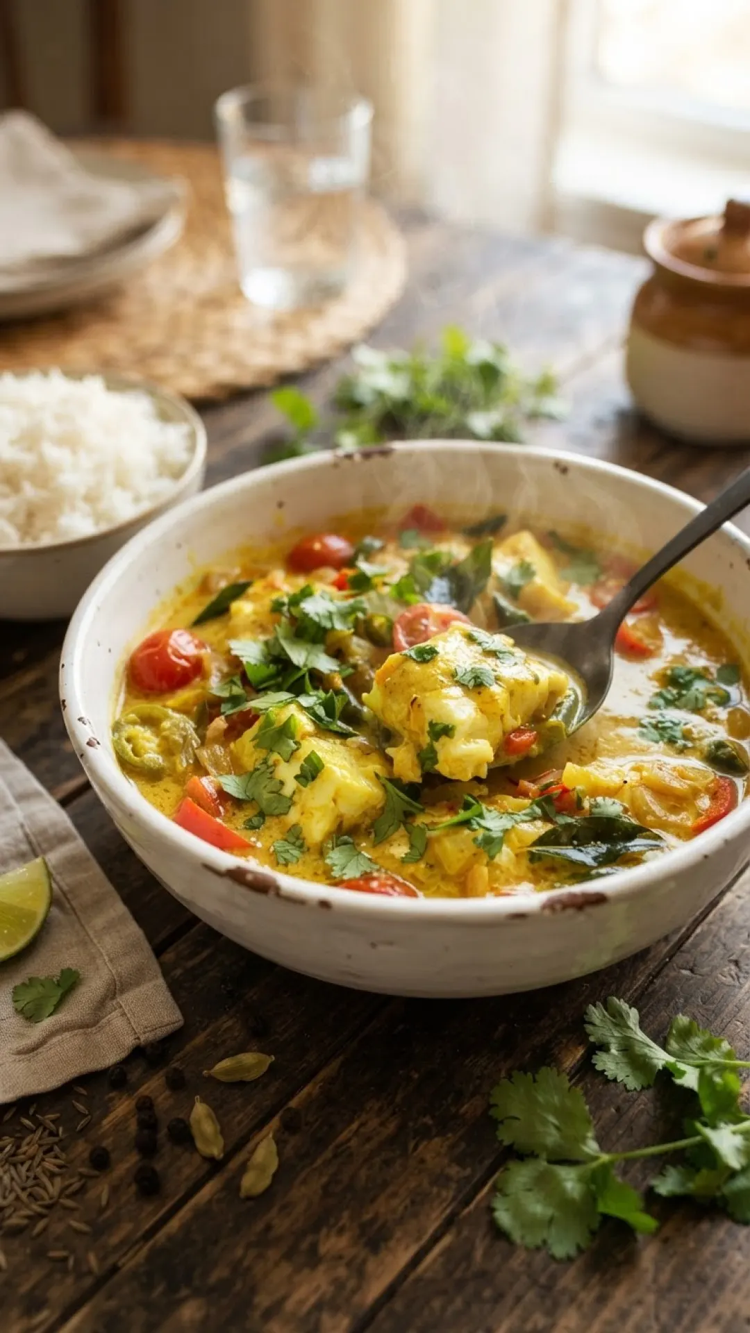 Mallaay Qumbe (Somali Coconut Fish Curry) Preparation