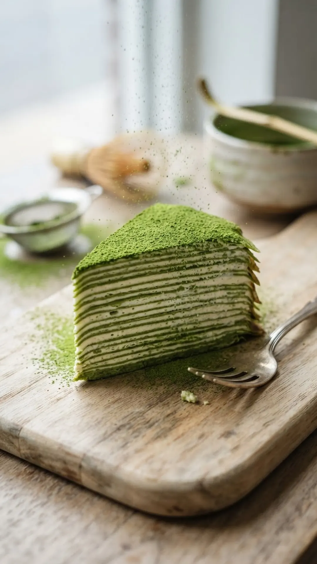 Embrace Elegance: My Favorite Matcha Mille Crêpe Cake Recipe 4 Matcha Mille Crêpe Cake Preparation