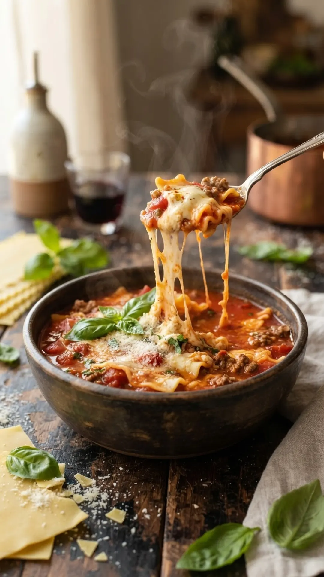 Unlock Unbeatable Flavor: My Famous Million-Dollar Cheesy Lasagna Soup Recipe! 4 Million-Dollar Cheesy Lasagna Soup Preparation