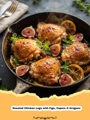 Mediterranean Magic: Roasted Chicken Legs with Figs, Capers & Oregano 2 Mediterranean Magic: Roasted Chicken Legs with Figs, Capers & Oregano