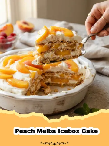 Cool Down with This Easy & Elegant Peach Melba Icebox Cake