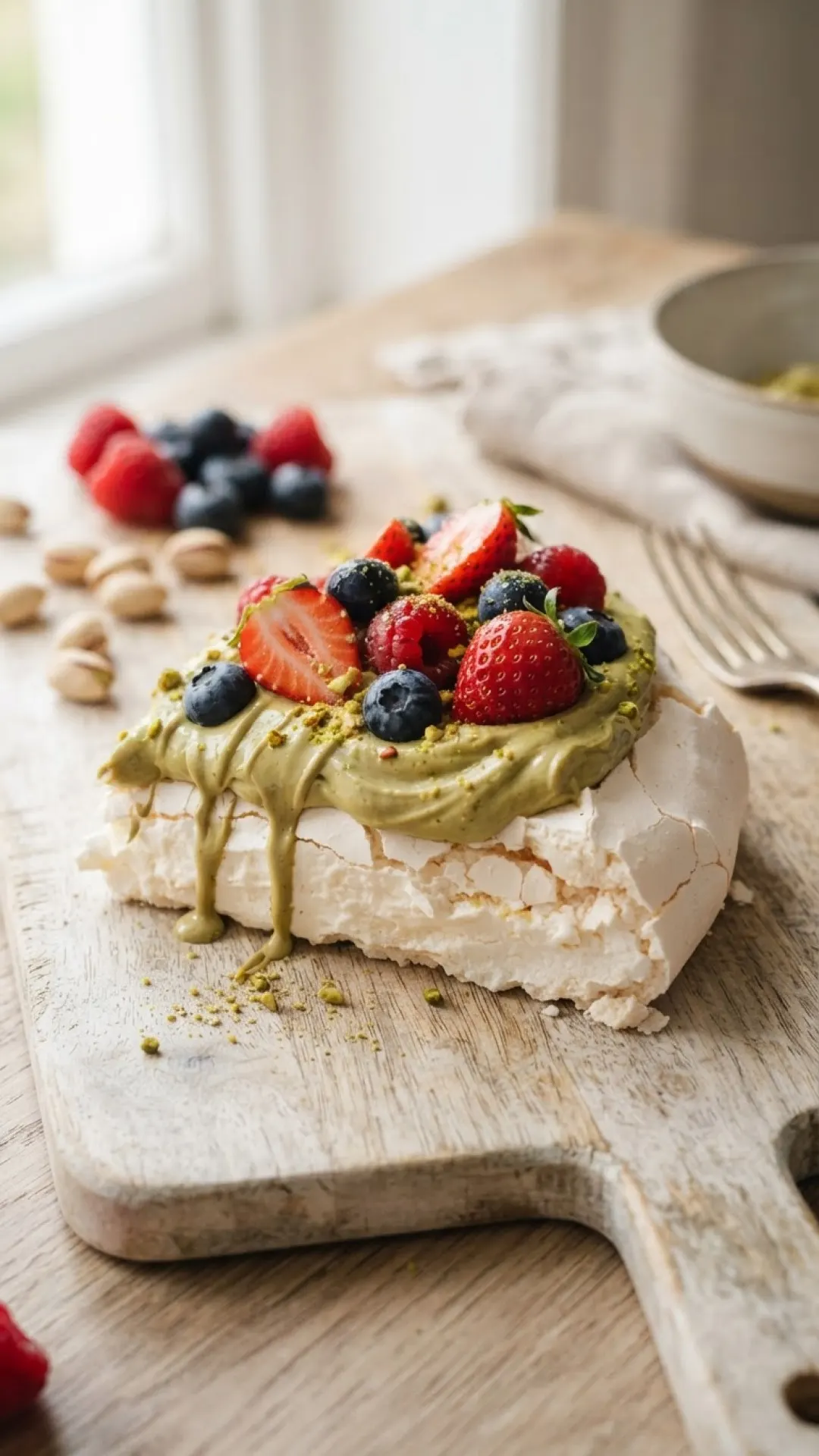 Whisk Up Joy: The Ultimate Traybake Pavlova with Pistachio Cream 4 Traybake Pavlova with Pistachio Cream Preparation