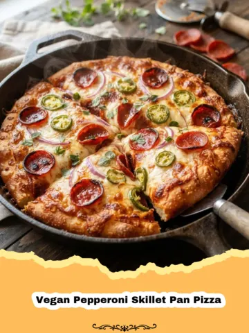 Homemade Vegan Pepperoni Skillet Pan Pizza: The Ultimate Crispy Crust Guide